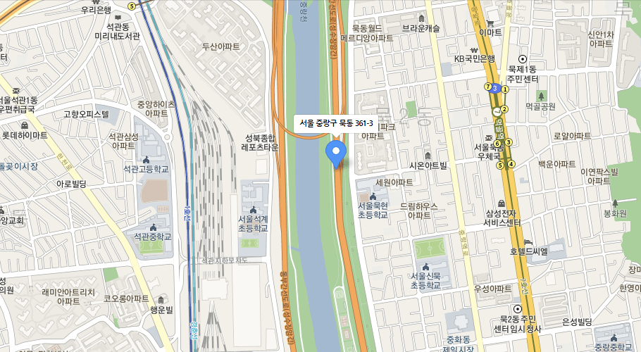 서울장미축제 중화체육공원 방면