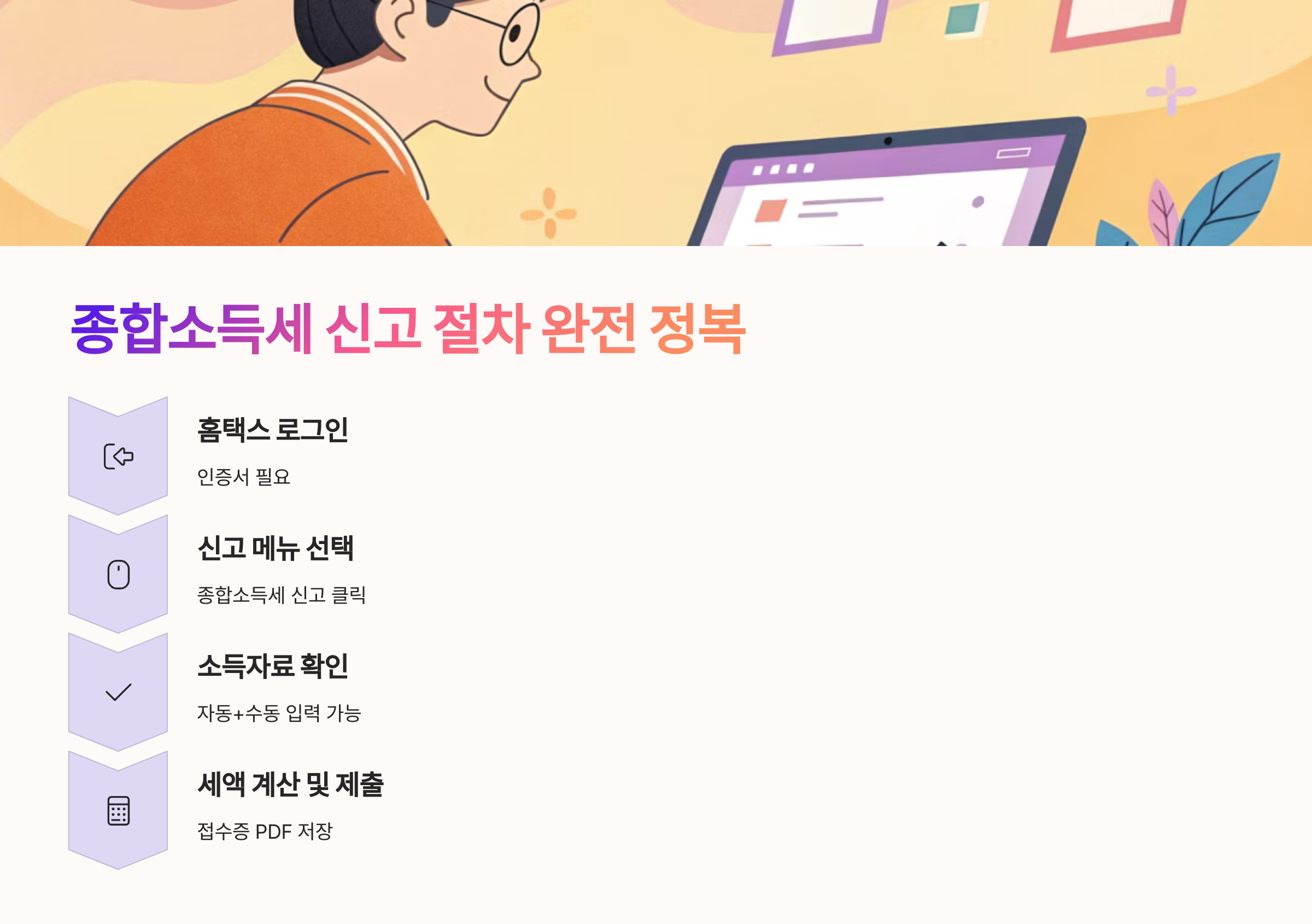 🧮 종합소득세 신고 절차 완전 정복