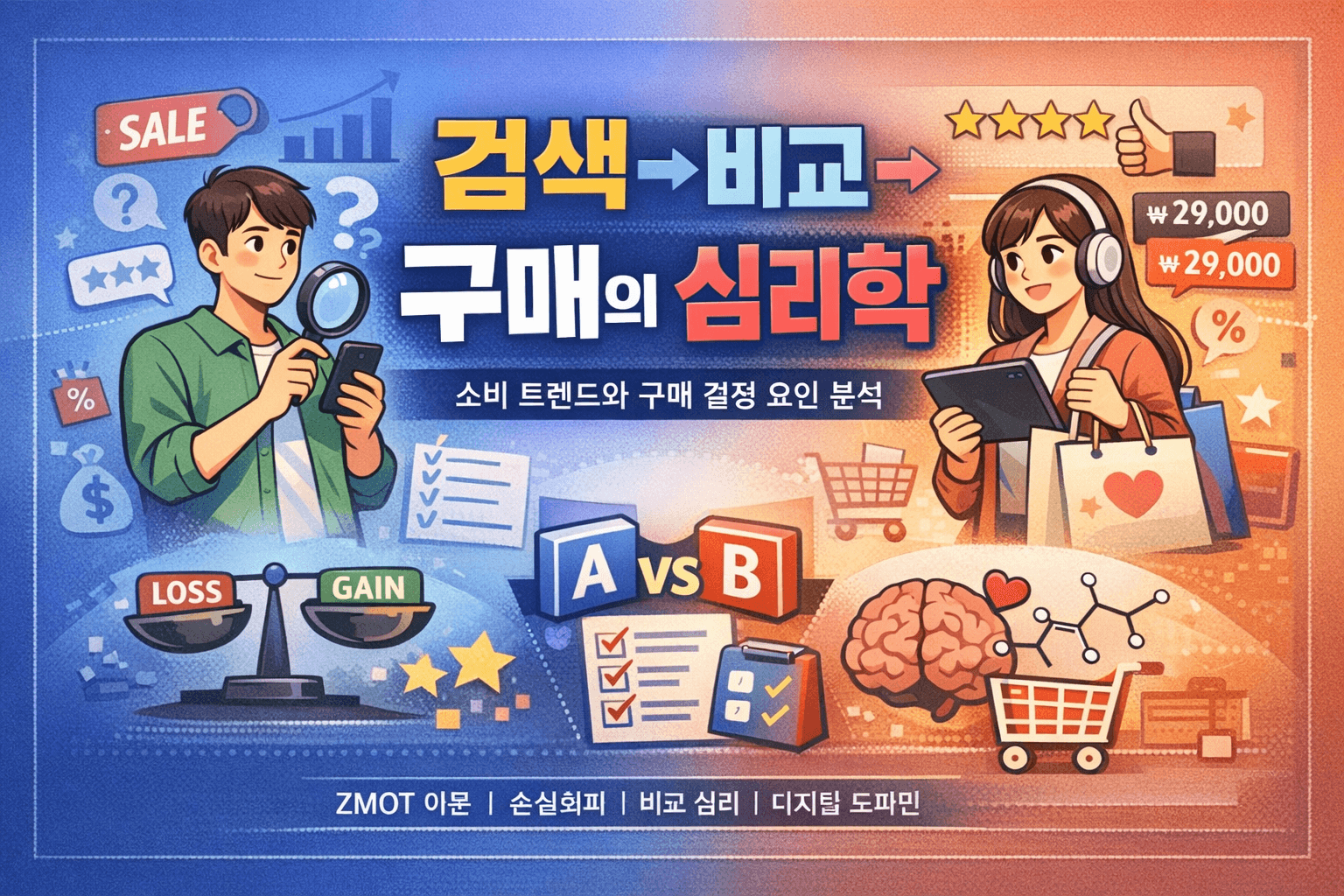 왜 사람들은 검색하고 비교하다가 결국 산 걸 또 산다? 소비 심리의 핵심 구조