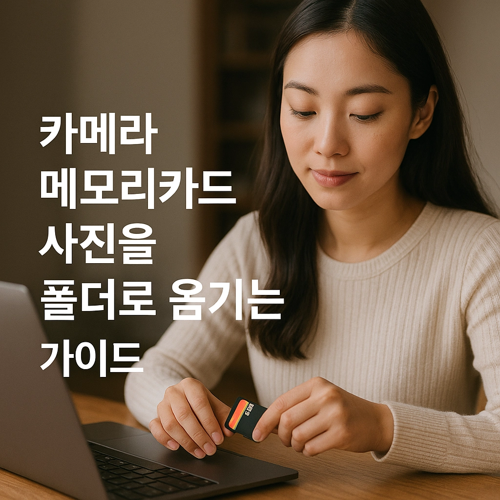 카메라 메모리카드 사진을 폴더로 옮기는 가이드