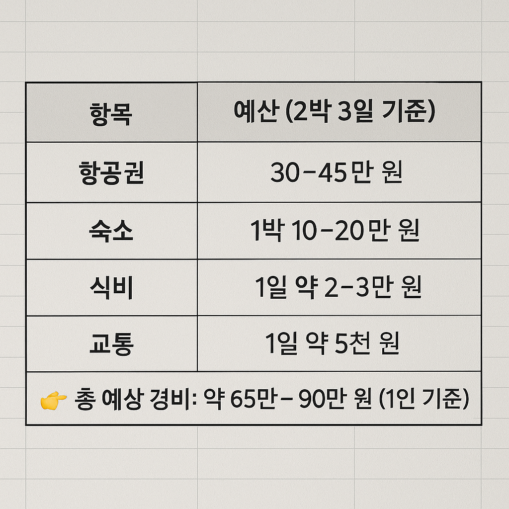 엑셀 형식 예산표 캡처