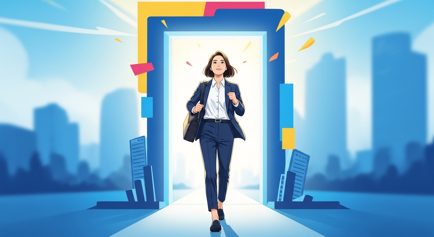 경기도 청년 면접수당 2차 모집에 성공적으로 신청하여 기쁨과 희망에 찬 청년 구직자의 모습.