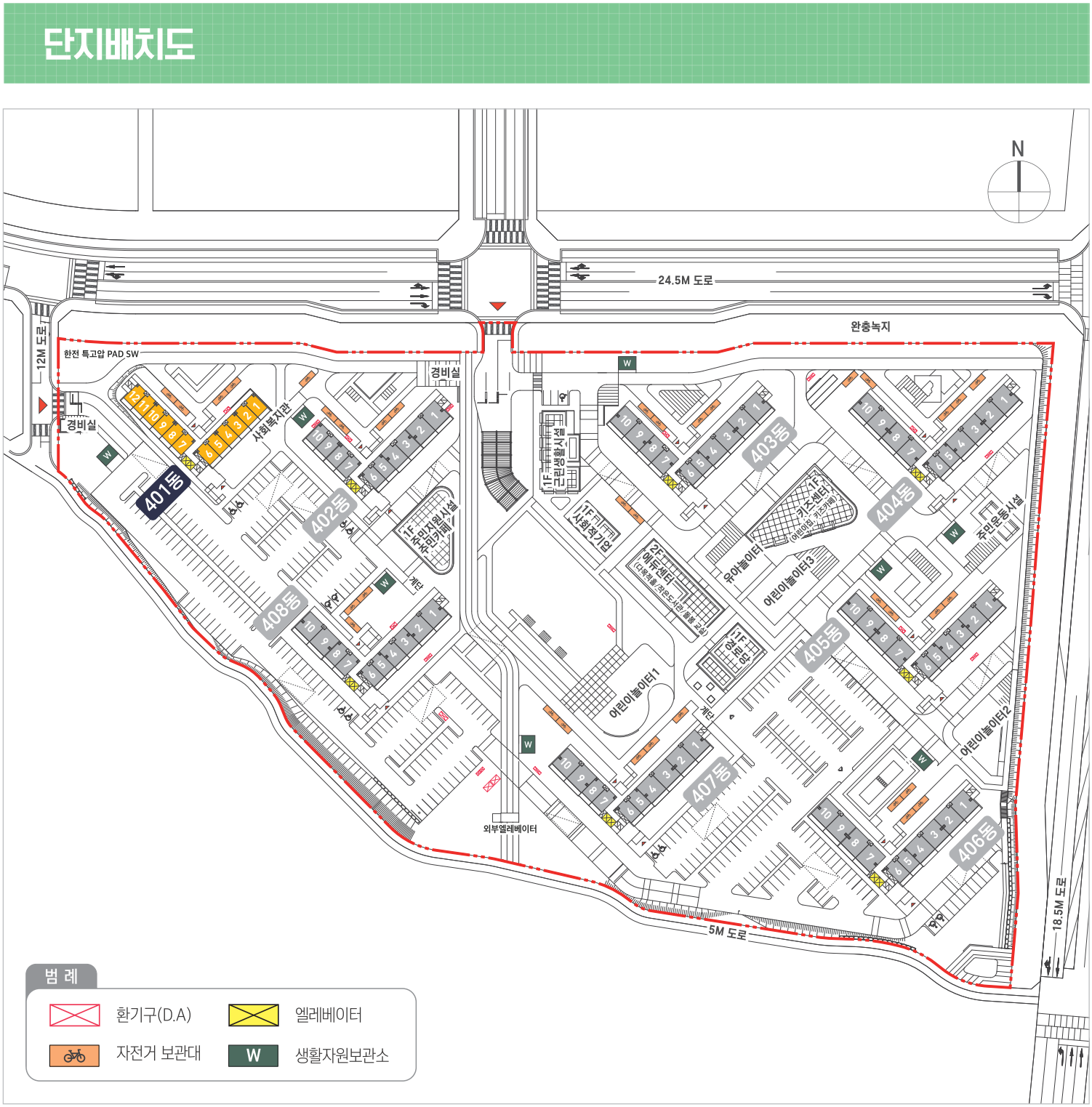 당진석문 LH천년나무 4단지 단지배치도