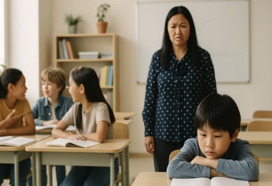 교사의 부정적 언어 노출이 반복될 경우 아이의 자기효능감과 학교 적응력에 부정적 영향