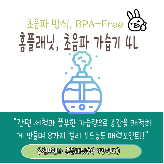 건조한계절 천연가습기 추천