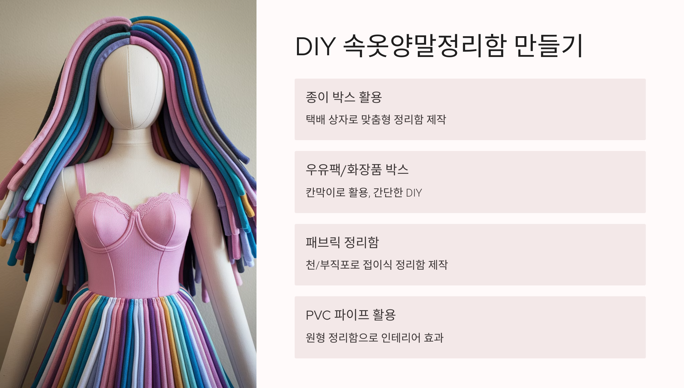 🛠 DIY 속옷양말정리함 만드는 방법