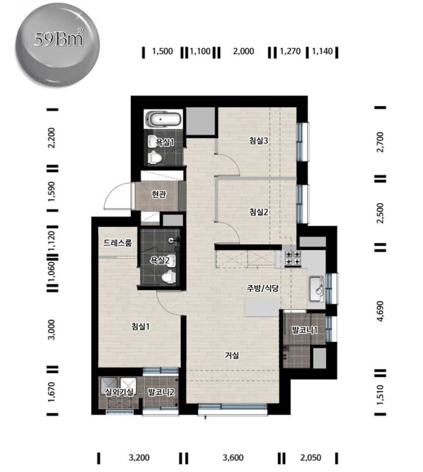 한강 수자인 오브센트 59B