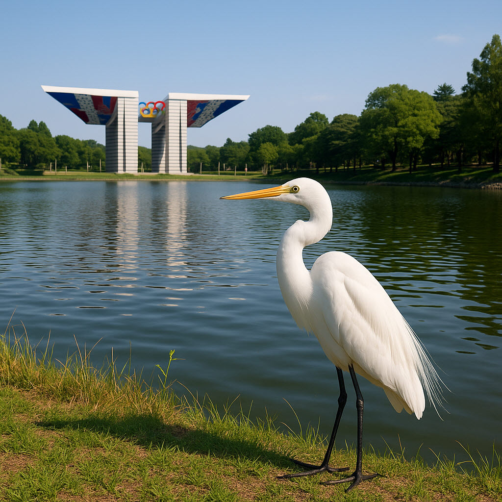 텃새로 변한 백로