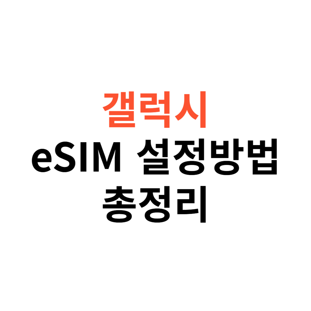 갤럭시 eSIM