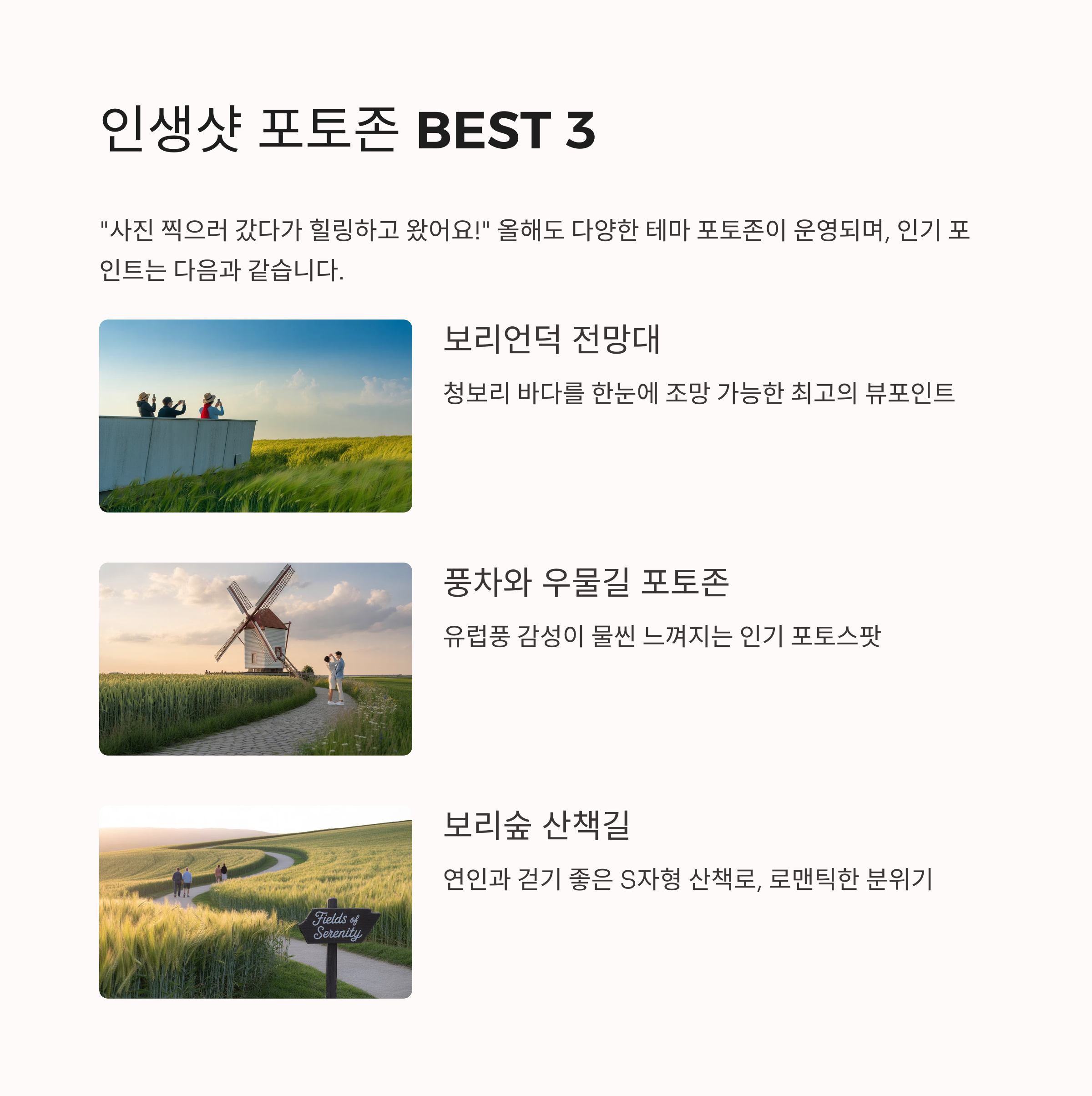 2025 고창청보리밭축제, 초록의 파도 속으로!