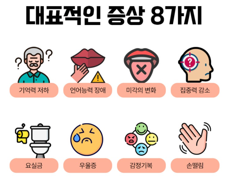 그 밖의 대표적인 치매 초기증상