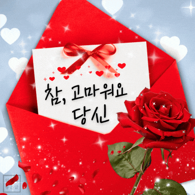 고마운 사람에게 전하는 장미 편지 이미지