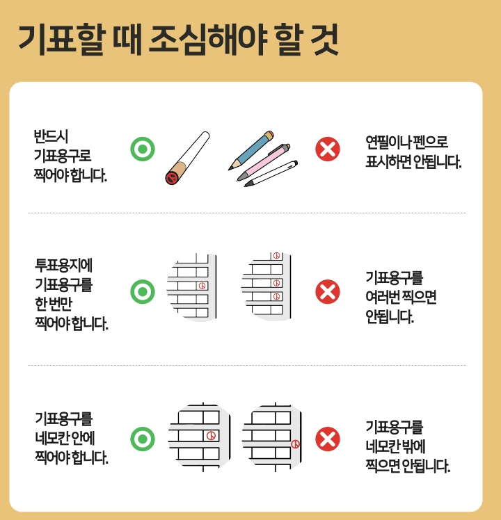 대통령 선거 사전투표소 찾기 후보공약 준비물 찾기