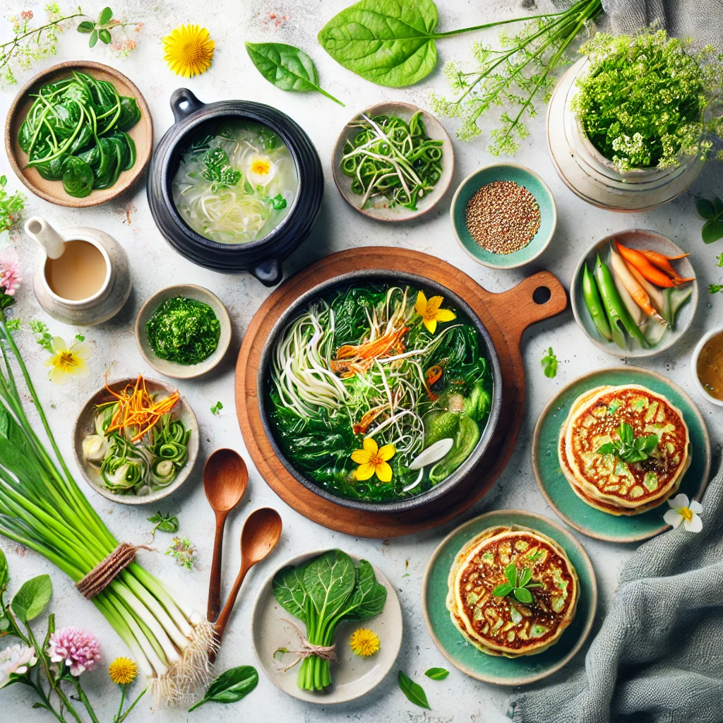 봄나물로 만들 봄 제철 요리