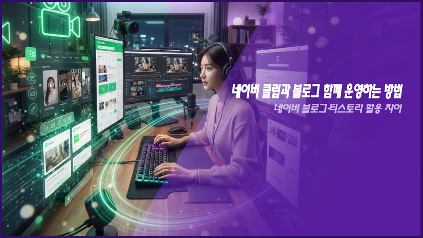 네이버 클립과 블로그 함께 운영하는 방법｜네이버 블로그&middot;티스토리 활용 차이