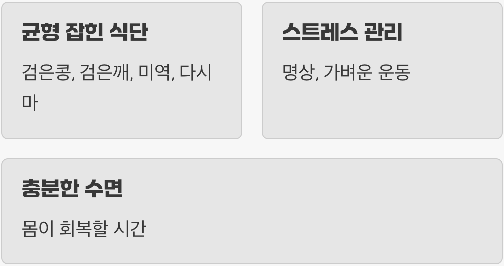 영양제보다 중요한 '진짜' 솔루션