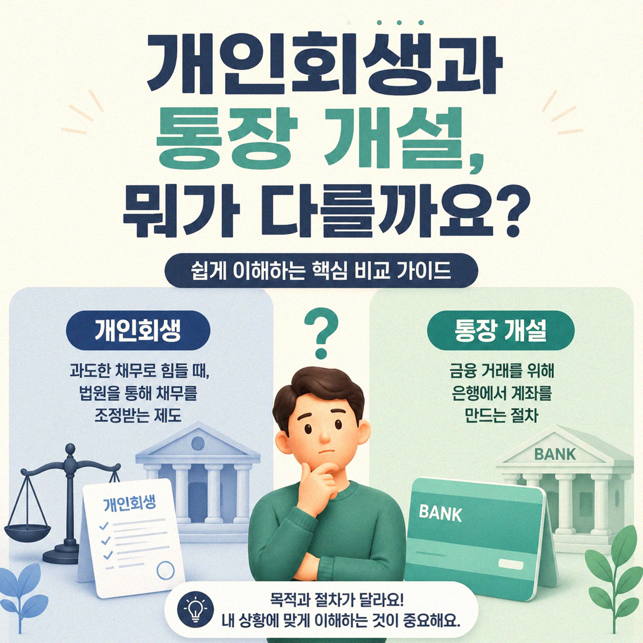 개인회생 중 통장 개설, 어떻게 하면 될까요?
