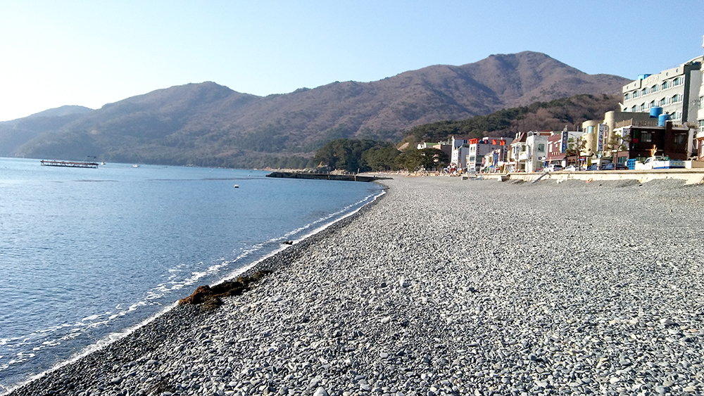 거제도 학동 흑진주 몽돌해변