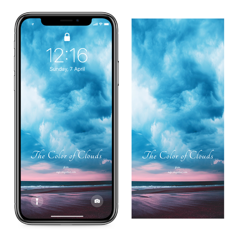 06 바다 위의 비구름 C - The Color of Clouds 아이폰구름배경화면