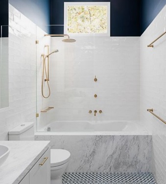 화장실리모델링-블루화이트