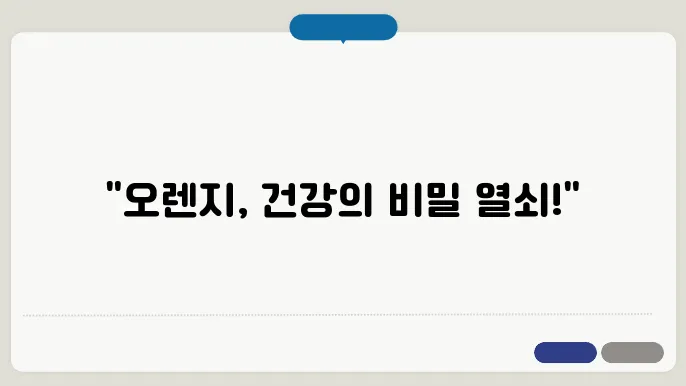 오렌지 효능 비타민C 가득! 면역력 강화부터 피부미용까지