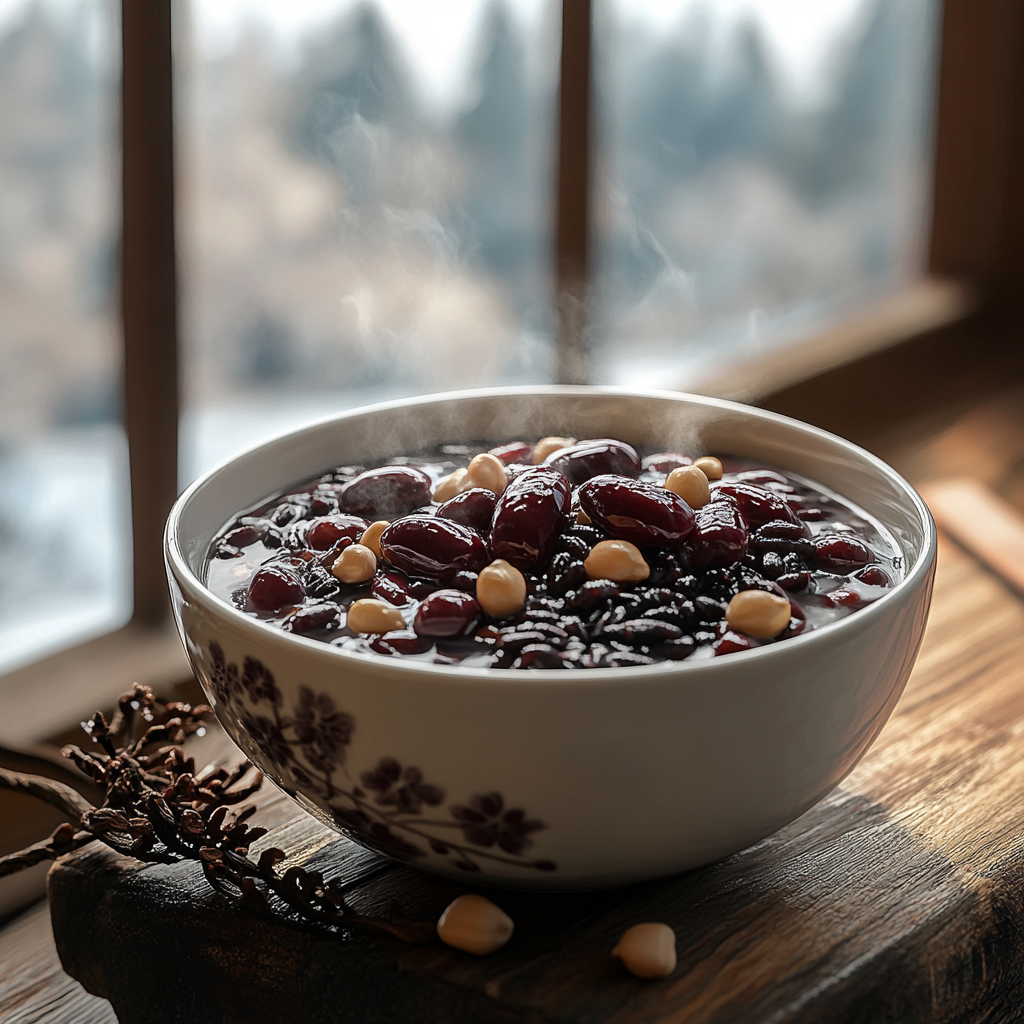 팥 불리기와 팥죽 기본 베이스 만들기