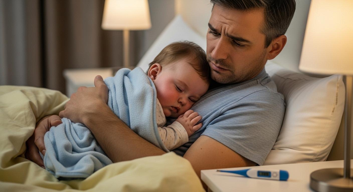 아기 열 안내릴때