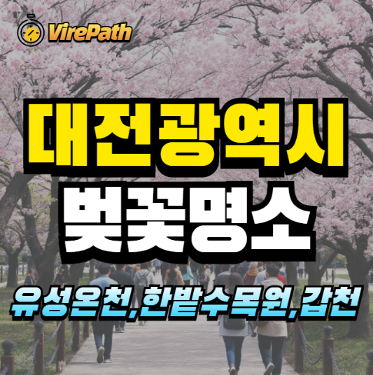 대전 벚꽃 명소 알아보기