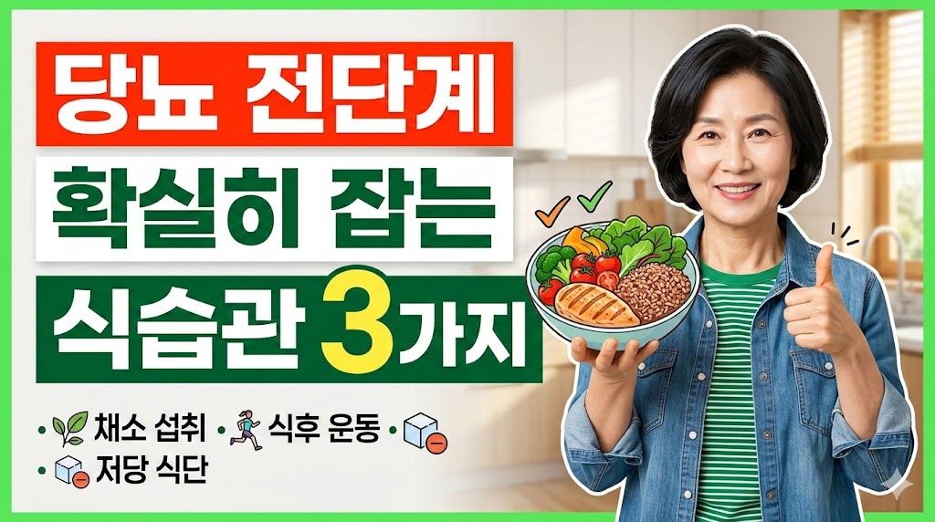 당뇨 전단계 확실히 잡는 식습관 3가지