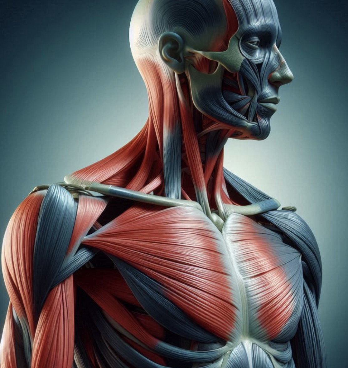 어깨갈비관절에서 어깨뼈를움직이는 근육 (대흉근)