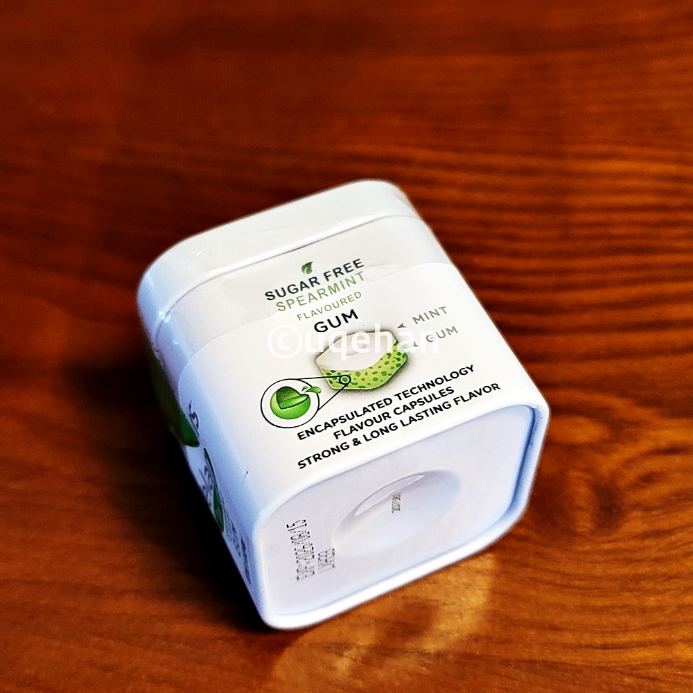 코스트코 벨라민트 화이트 스피어민트 추잉껌 포장 틴케이스이다.