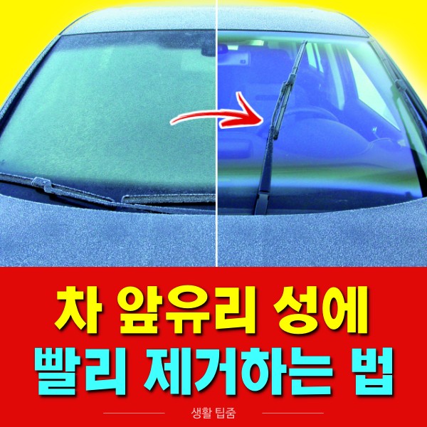 자동차 앞유리 성에, 차 성에 제거법, 성에 제거제 만들기, 생활꿀팁 팁줌 매일꿀정보
