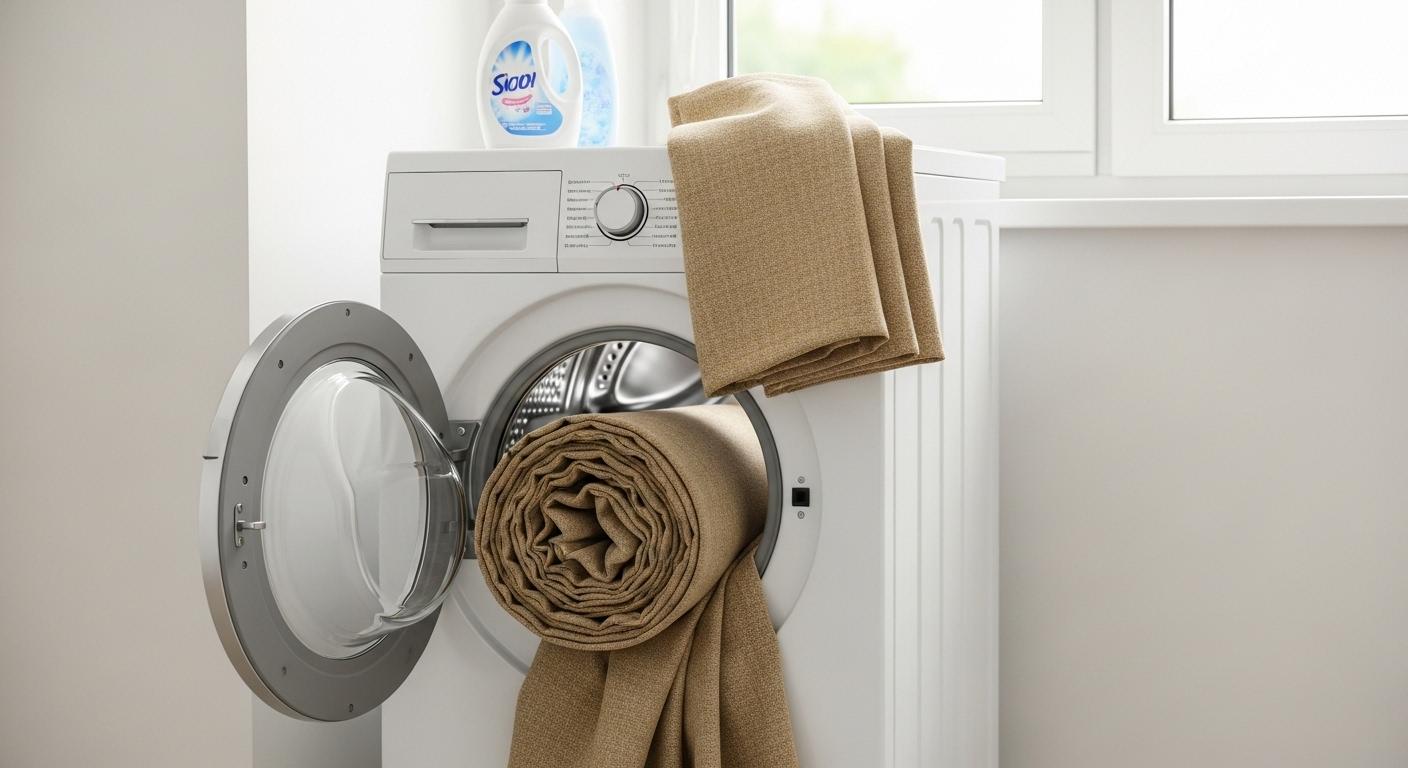 커튼 빨래 세탁기