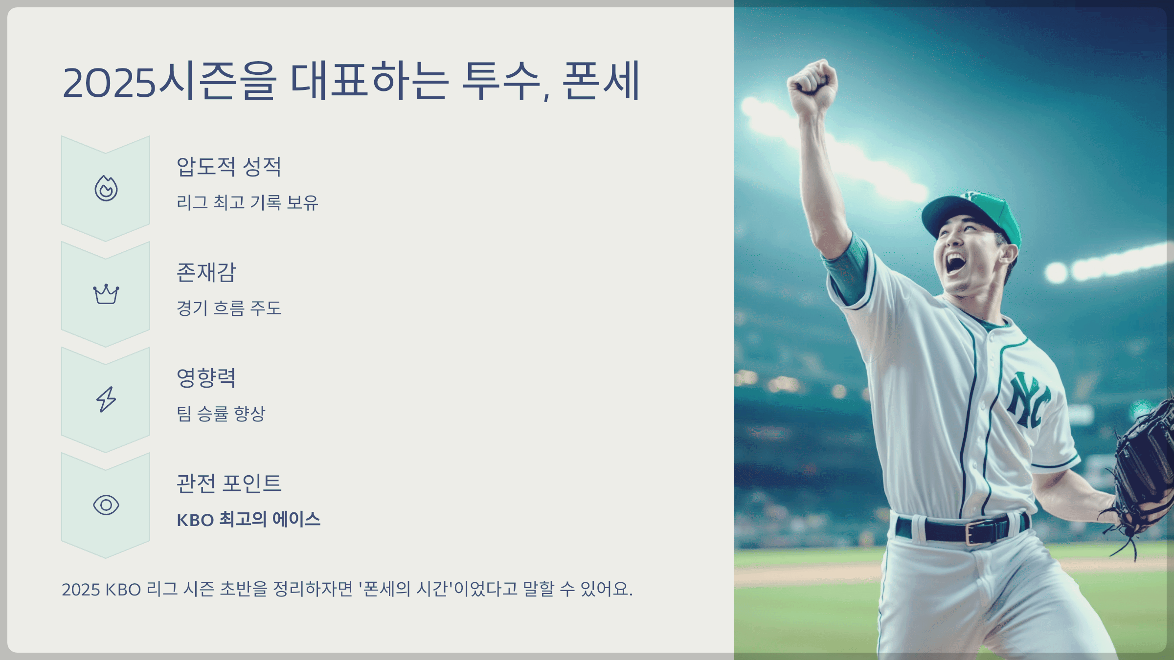 결론: 2025시즌을 대표하는 투수, 폰세를 주목하라!