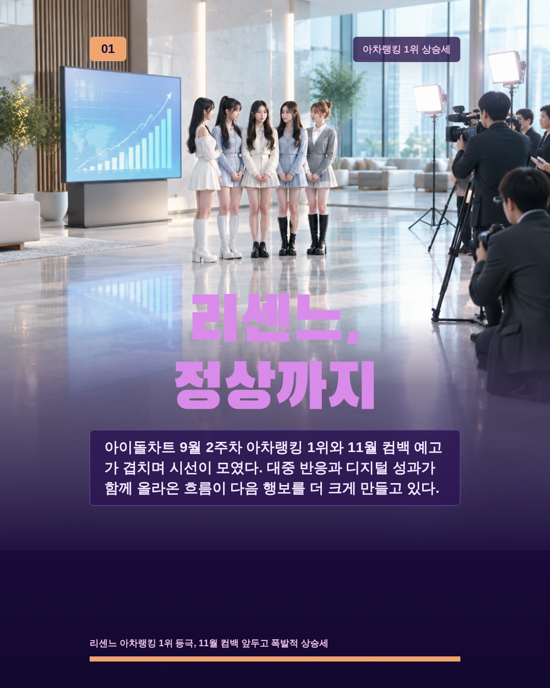 리센느, 정상까지