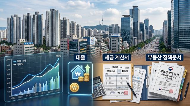 이 대통령 부동산 정책 총정리와 집값·주택담보대출 변화 설명 이미지