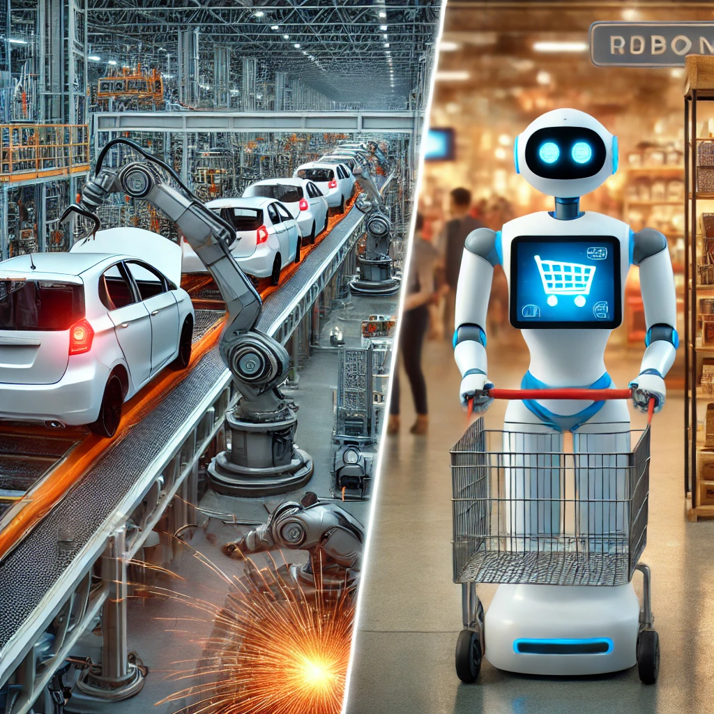 산업용 로봇 vs 서비스 로봇