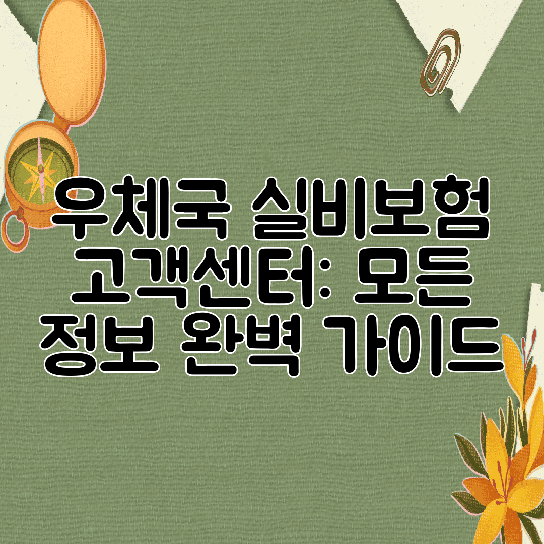 우체국 실비보험 고객센터 모든 정보 완벽 가이드
