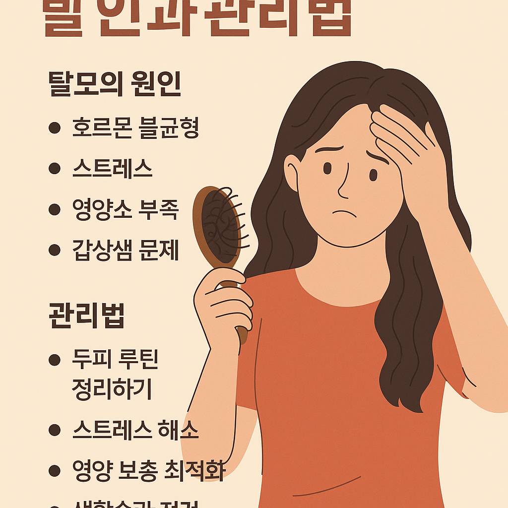 여성 탈모의 주요 원인과 관리 방법