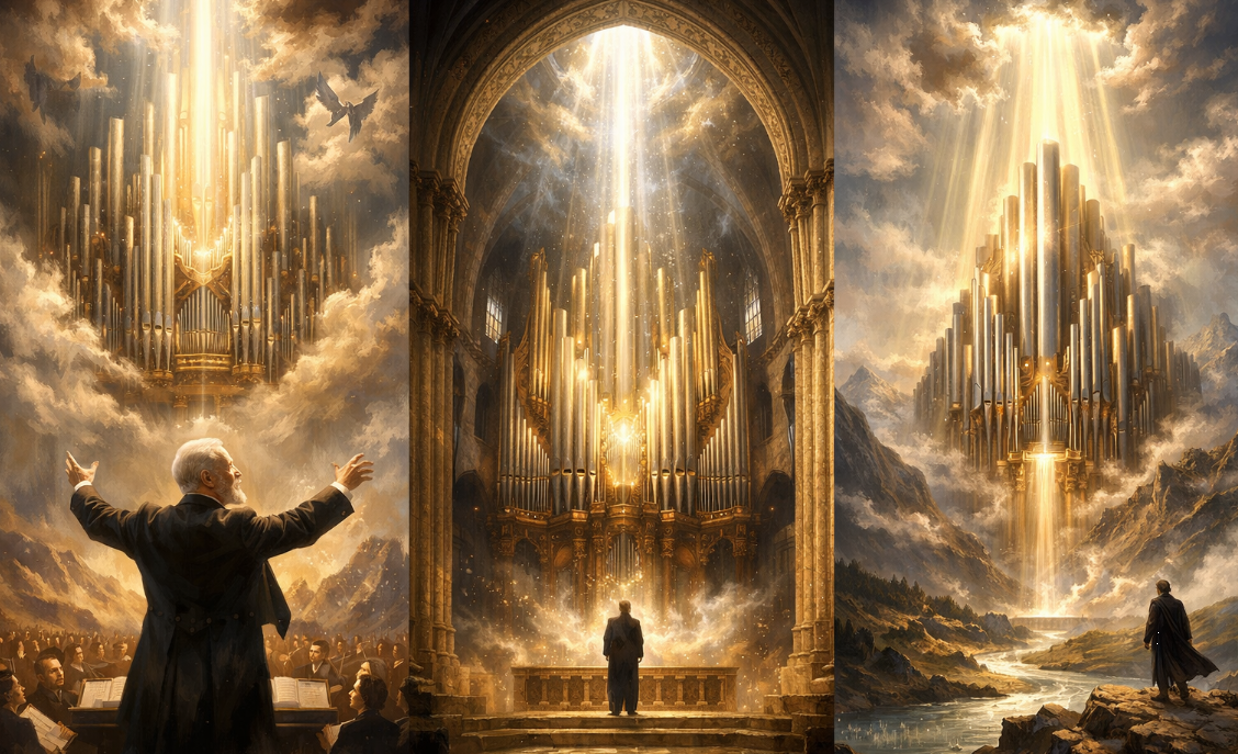 생상스의 '오르간 교향곡 관련 그림