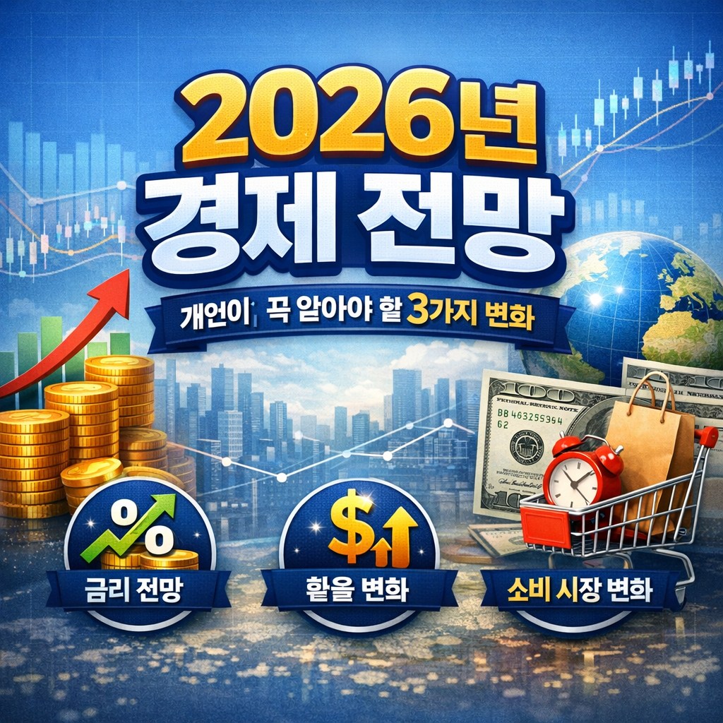 2026년 경제 전망 개인이 꼭 알아야 할 3가지 변화