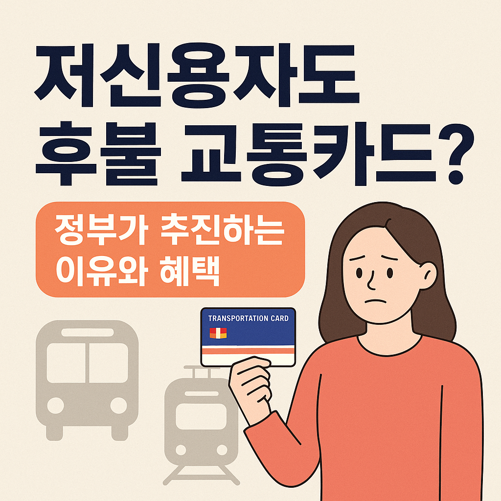 저 신용자 후불 교통카드