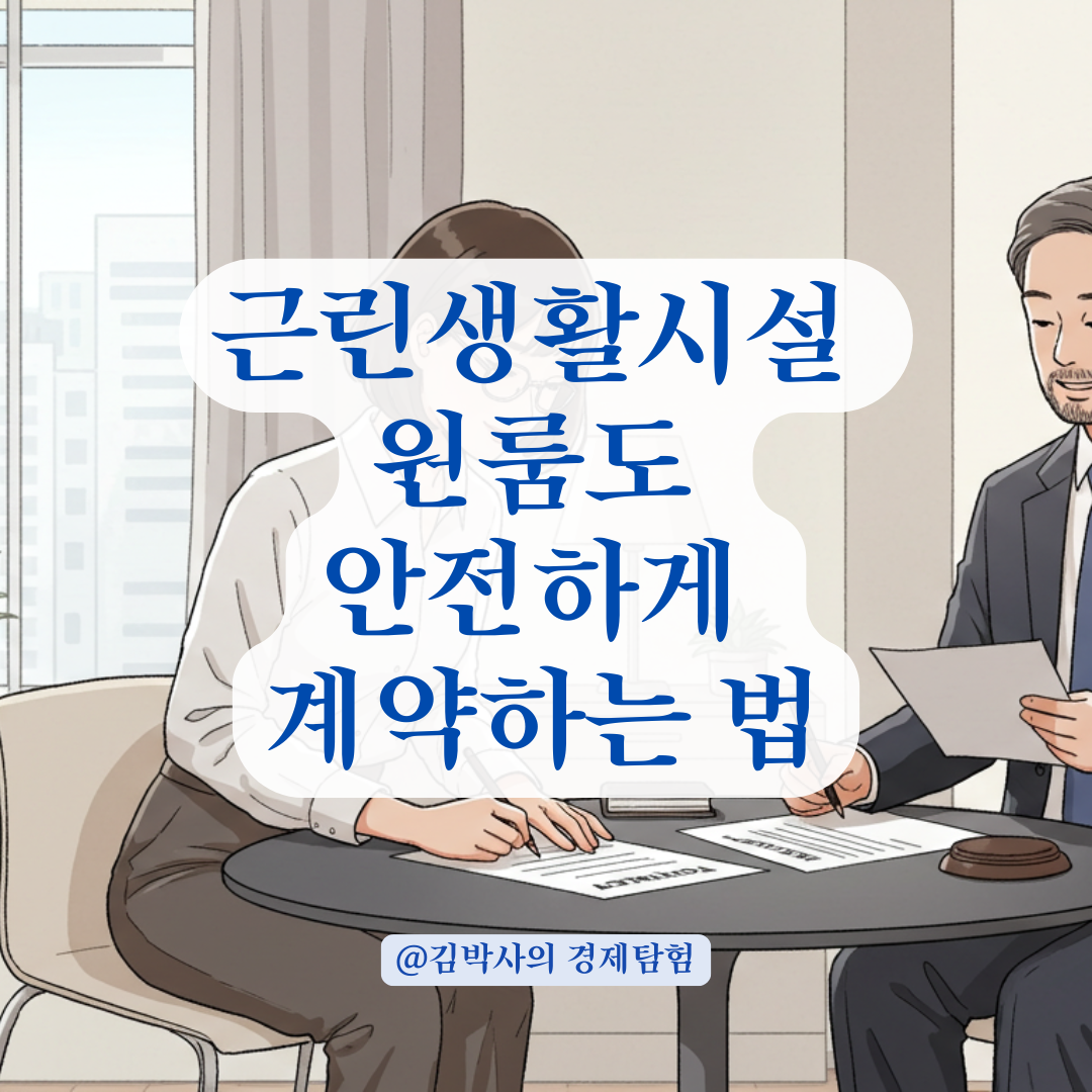 근린생활시설 원룸 계약, 세입자가 불안해하지 않아도 되는 조건은?