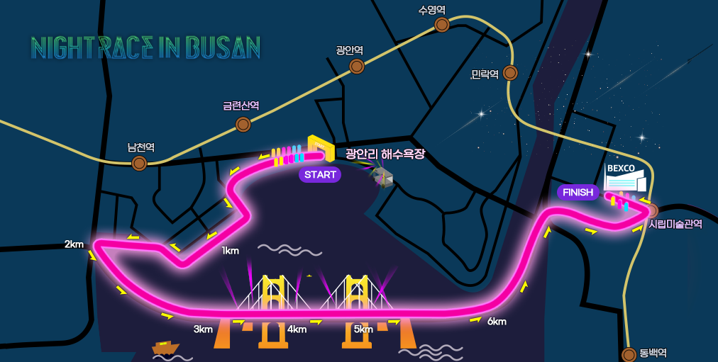 2022 부산 나이트레이스 기본정보, 코스, 주의사항, 물품보관소