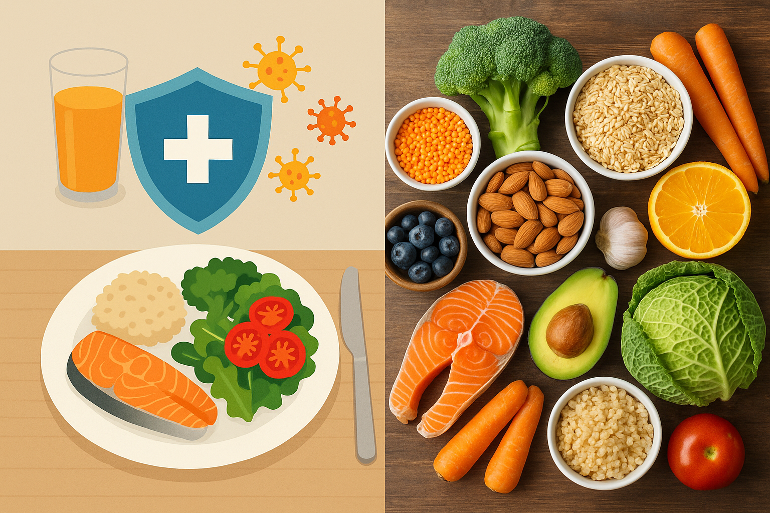비타민보다 중요한 건 ‘식사’! 면역 강화 식단 가이드