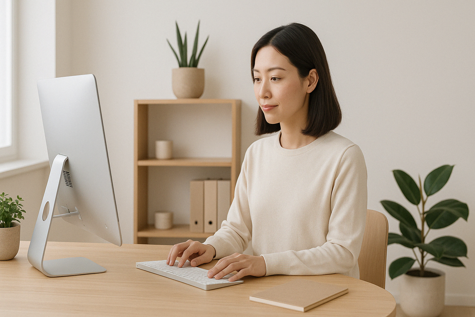 미니멀라이프를 즐기는 30대 여성