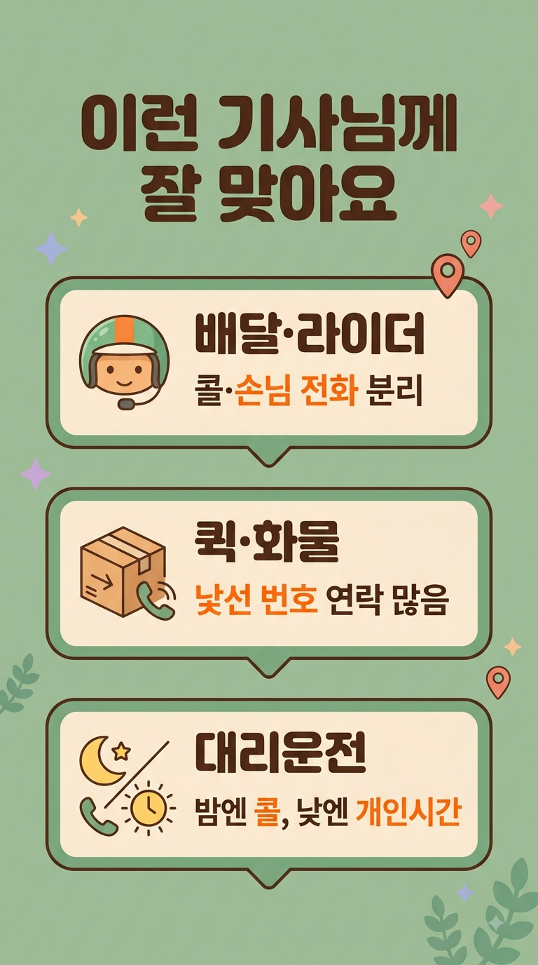 배달·퀵·대리 기사님 업무폰, 무약정 선불폰이 딱 맞는 이유