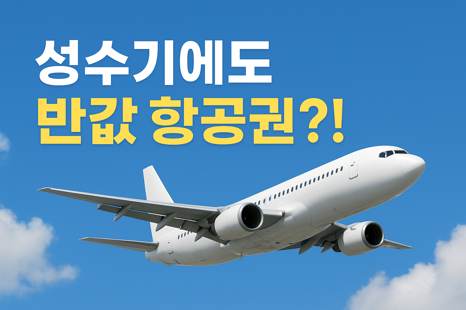 성수기 땡처리 항공권