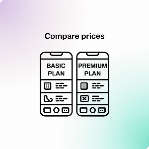 알뜰폰 요금제 비교 사이트 이미지