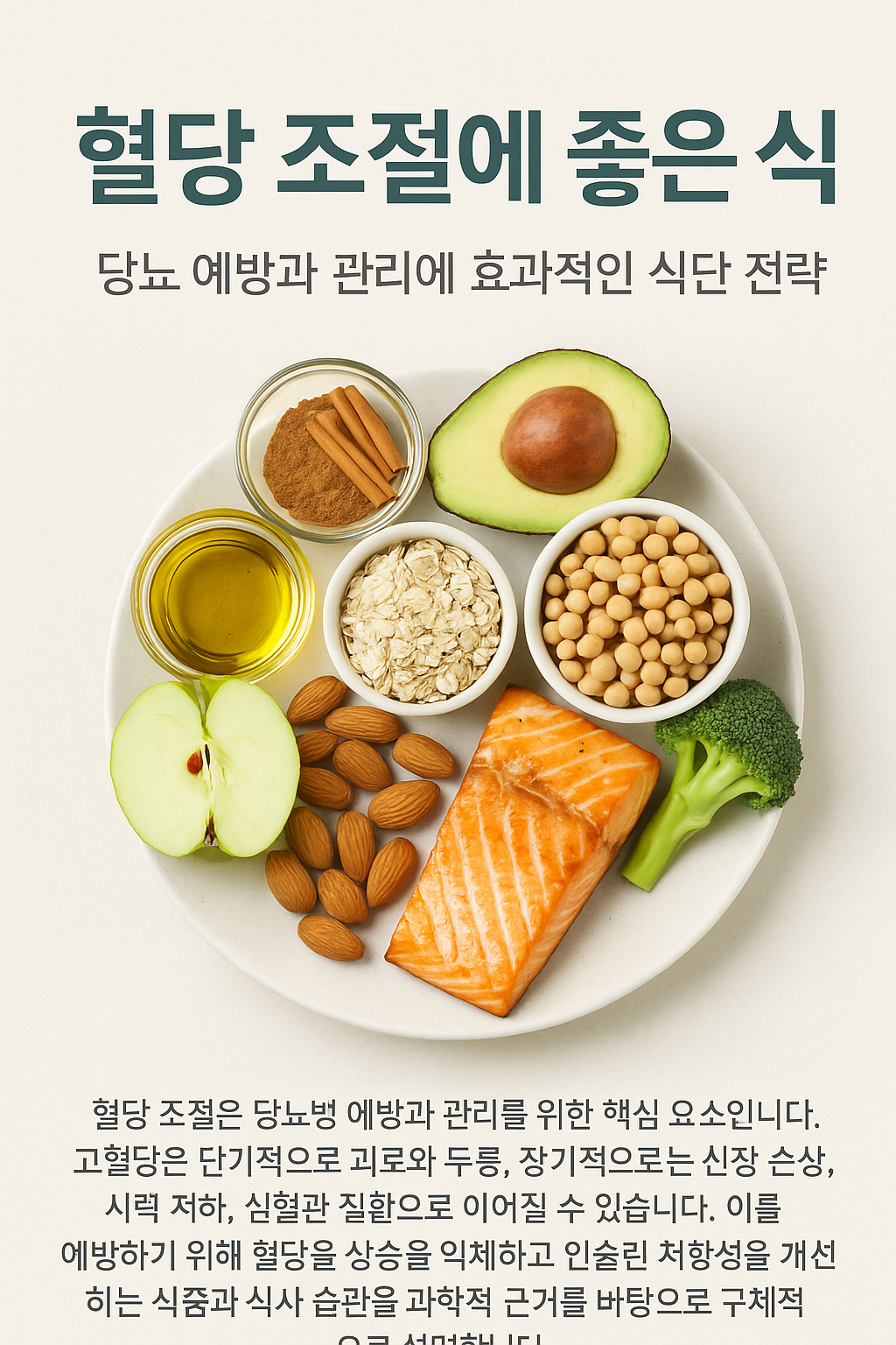 혈당 조절에 좋은 식품, 당뇨 예방과 관리에 효과적인 식단 전략